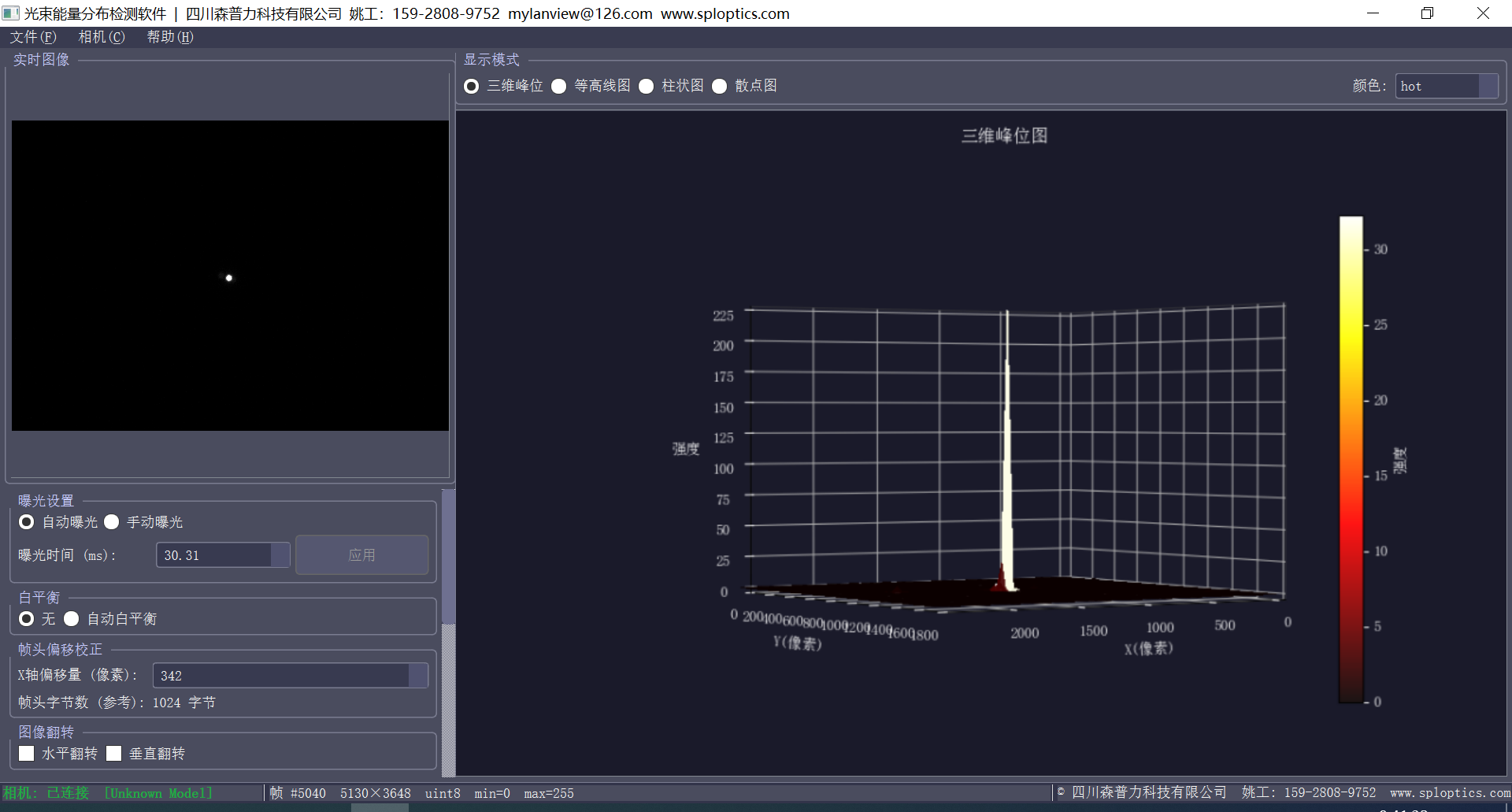 光束能量分布检测系统